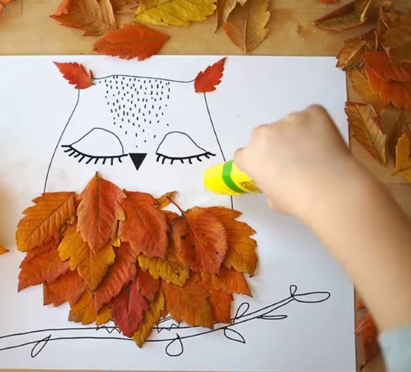 Farbige Papierapplikationen für Kinder, druckbare Vorlagen, Herbst-, Frühlingsthemen