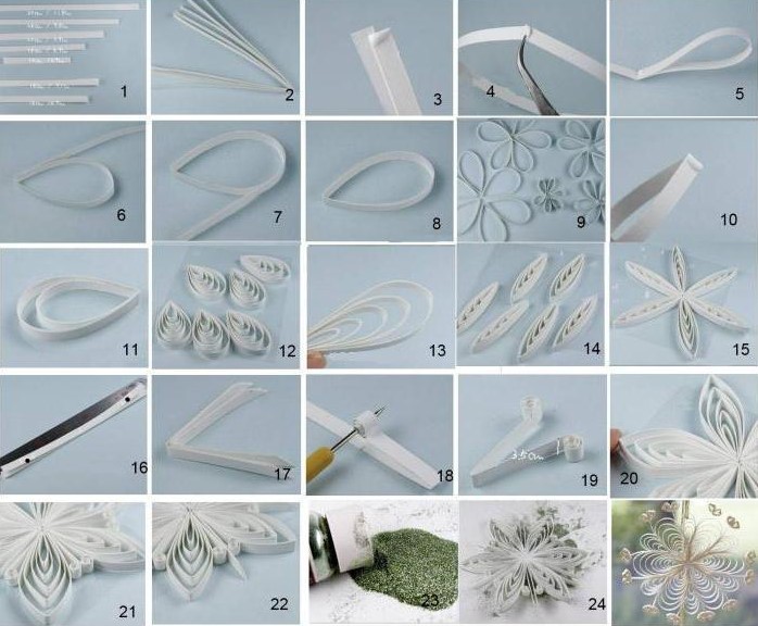 Die schönsten handgefertigten Papierschneeflocken. Anleitungen und Diagramme zum Schneiden