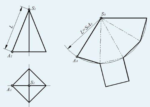 So basteln Sie eine Papierpyramide. Diagramm mit Maßangaben, Schritt-für-Schritt-Anleitung mit Fotos
