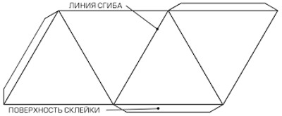 So basteln Sie eine Papierpyramide. Diagramm mit Maßangaben, Schritt-für-Schritt-Anleitung mit Fotos