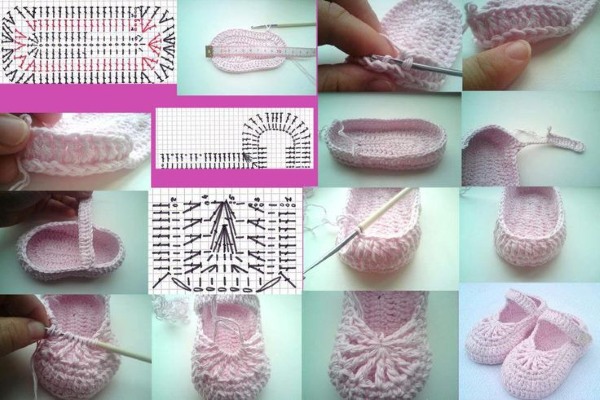 Booties für Anfänger mit Schritt-für-Schritt-Beschreibung Häkeln, Muster