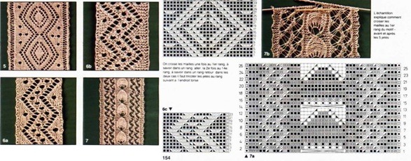 Durchbrochene Muster mit Stricknadeln - Diagramme mit Beschreibungen. Anleitung für Anfänger mit Fotos und Videos