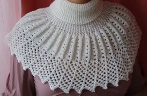 Wie man einen Kragen für eine Frau, einen Jungen oder ein Mädchen strickt. Schemata und Beschreibungen. Schritt-für-Schritt-Strickanleitung für Anfänger