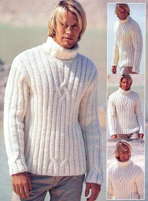 So stricken Sie einen Herrenpullover mit Stricknadeln. Schemata mit Beschreibungen für Anfänger, Fotos und Video-Lektionen