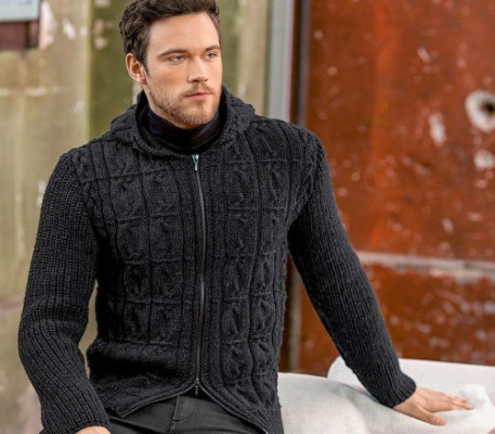 So stricken Sie einen Herrenpullover mit Stricknadeln. Schemata mit Beschreibungen für Anfänger, Fotos und Video-Lektionen