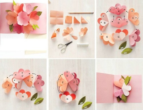 DIY-Papierpostkarte. Scrapbooking-Meisterkurse Schritt für Schritt mit Fotos