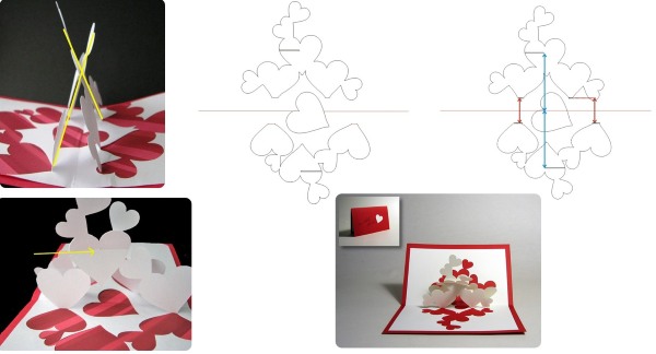 DIY-Papierpostkarte. Scrapbooking-Meisterkurse Schritt für Schritt mit Fotos