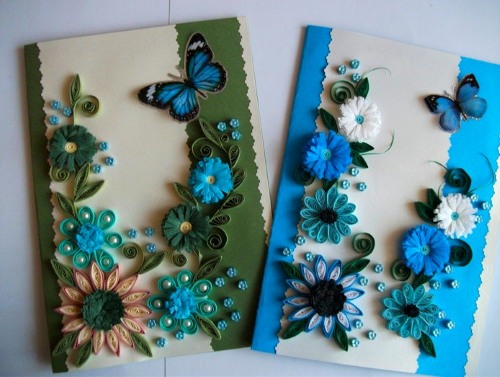 DIY-Karte zum Muttertag. Meisterkurse für schöne Grußkarten