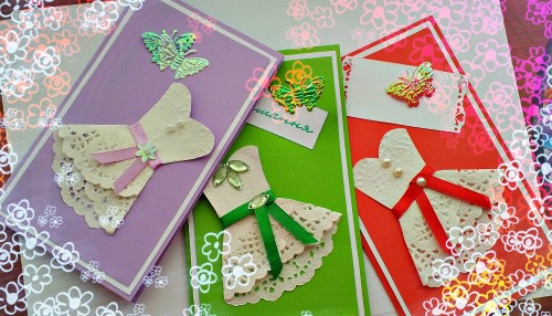 DIY-Karte zum Muttertag. Meisterkurse für schöne Grußkarten