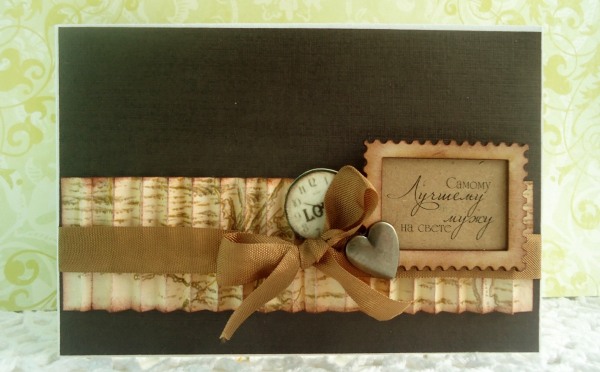 So erstellen Sie mit der Scrapbooking-Technik mit Ihren eigenen Händen eine Postkarte. Schritt-für-Schritt-Anleitung mit Fotos