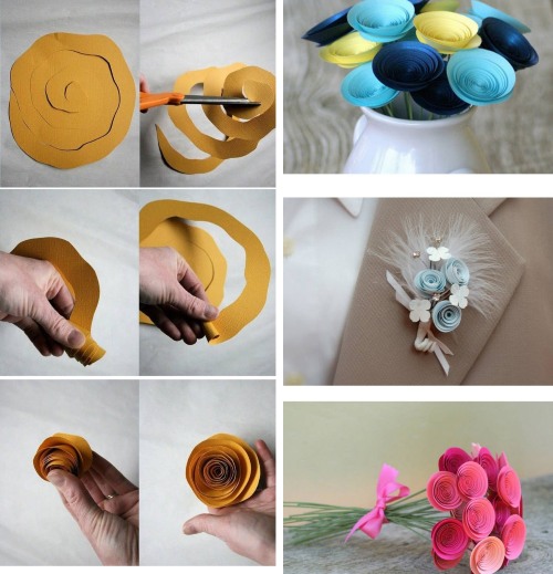 DIY-Papierblumen. Meisterkurse zum Thema Origami Schritt für Schritt mit Fotos, A4-Vorlagen