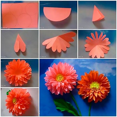 DIY-Papierblumen. Meisterkurse zum Thema Origami Schritt für Schritt mit Fotos, A4-Vorlagen