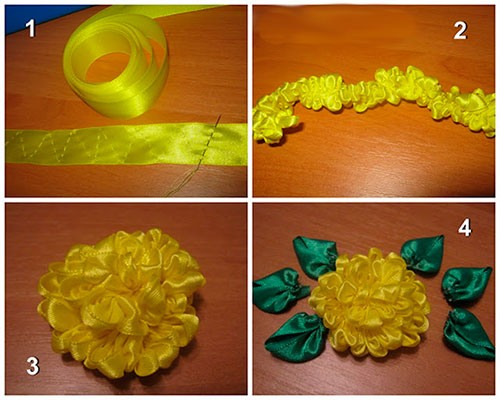 DIY-Blumen aus Bändern. Interessante Meisterkurse Schritt für Schritt mit Fotos und Videos