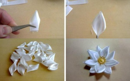 DIY-Blumen aus Bändern. Interessante Meisterkurse Schritt für Schritt mit Fotos und Videos