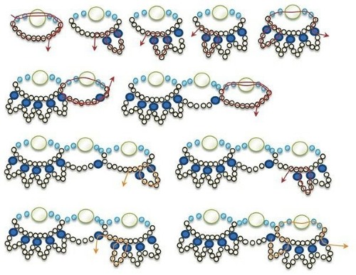 DIY Perlenarmbänder für Anfänger, einfache Muster mit Namen, einfache Lektionen für Kinder und Erwachsene