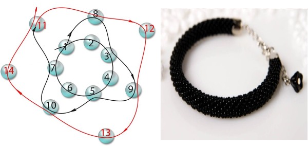 DIY Perlenarmbänder für Anfänger, einfache Muster mit Namen, einfache Lektionen für Kinder und Erwachsene
