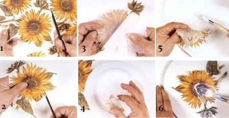 Decoupage. Masterclass per principianti passo dopo passo con foto: da tovaglioli su bottiglia, scatola, piatto, sedia, su legno, da carta da parati, fotografia, guscio d'uovo