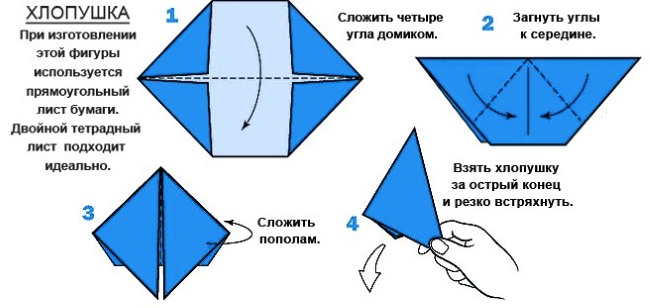 So stellen Sie mit Ihren eigenen Händen einen Papiercracker her. Schritt-für-Schritt-Anleitung, Origami-Diagramm mit Konfetti, aus A4-Blatt, Notizbuch, Flasche und Ballon