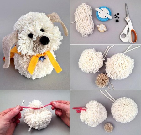 So stellen Sie mit Kindern mit eigenen Händen ein Spielzeug aus Abfallmaterialien her: aus Stoff, Nylonstrumpfhosen, Papier, Socken, Filz, Schaumstoff, Pompons, Naturmaterial