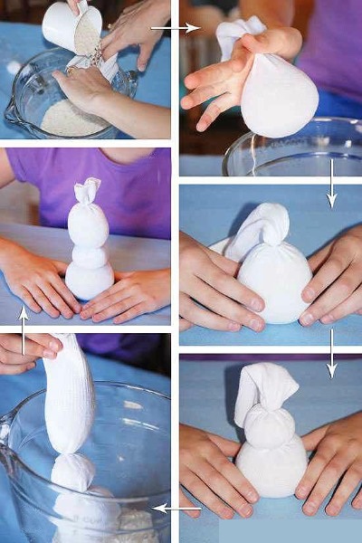 So stellen Sie mit Kindern mit eigenen Händen ein Spielzeug aus Abfallmaterialien her: aus Stoff, Nylonstrumpfhosen, Papier, Socken, Filz, Schaumstoff, Pompons, Naturmaterial