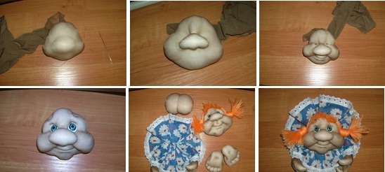 So stellen Sie mit Kindern mit eigenen Händen ein Spielzeug aus Abfallmaterialien her: aus Stoff, Nylonstrumpfhosen, Papier, Socken, Filz, Schaumstoff, Pompons, Naturmaterial