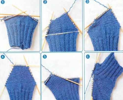 Calzini da lavorare a maglia con 2 ferri per bambini, uomini e donne. Modelli di tacchi e punte, istruzioni per principianti