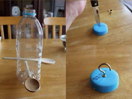 DIY-Vogelhäuschen aus einer Plastikflasche. Meisterkurs mit Schritt-für-Schritt-Fotos, für den Kindergarten oder auf dem Gelände