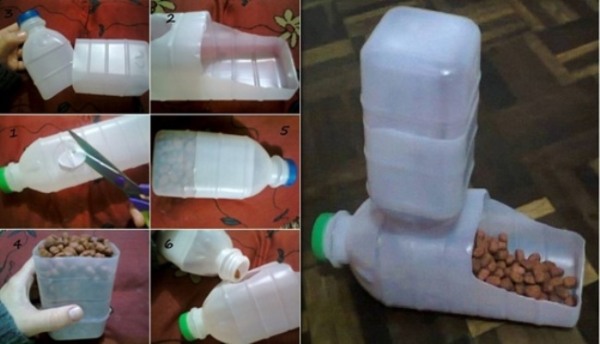 DIY-Vogelhäuschen aus einer Plastikflasche. Meisterkurs mit Schritt-für-Schritt-Fotos, für den Kindergarten oder auf dem Gelände