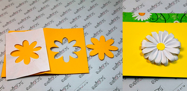 So basteln Sie von Ihrer Tochter eine Geburtstagskarte für die Mutter. Schritt-für-Schritt-Anleitung zum Basteln eines Papierhandwerks mit eigenen Händen, Schritt für Schritt, mit einer Überraschung im Inneren, mit einem Herzen
