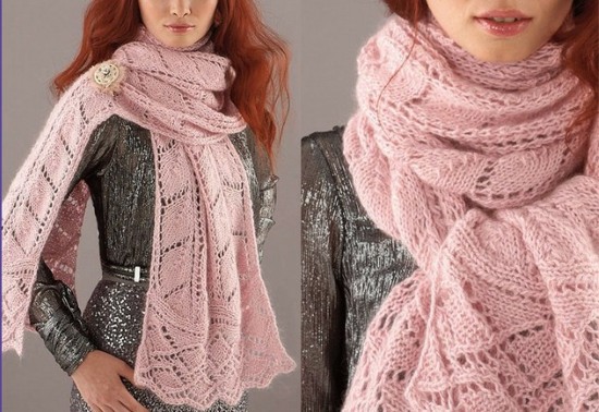 Wie man für Anfänger einen Schal mit Stricknadeln strickt. Schritt-für-Schritt-Meisterkurse mit Beschreibungen und Diagrammen für Frauen