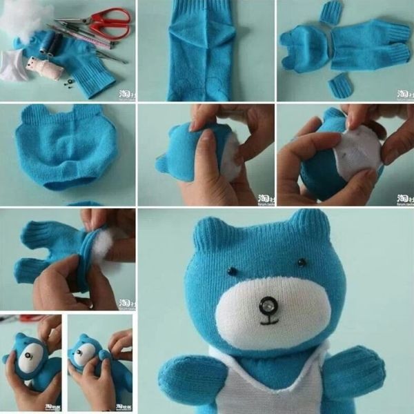 DIY-Sockenspielzeug. Meisterkurse Schritt für Schritt mit Fotos für Anfänger, Kinder