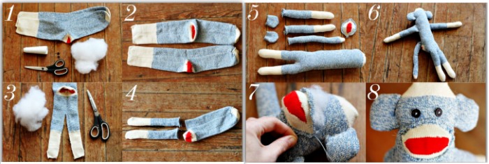 DIY-Sockenspielzeug. Meisterkurse Schritt für Schritt mit Fotos für Anfänger, Kinder