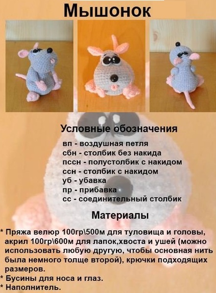 Häkelspielzeug mit Beschreibungen und Diagrammen für Anfänger, Muster, professionelles Stricken Amigurumi