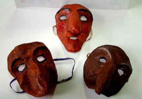 Kopfmasken aus Papier und Pappe. Basteln mit Kindern: Pferde, Iron Man, Spinne, Baba Yaga, Wolf, Fisch, Ziege, Vogel, Muster, Tiervorlagen