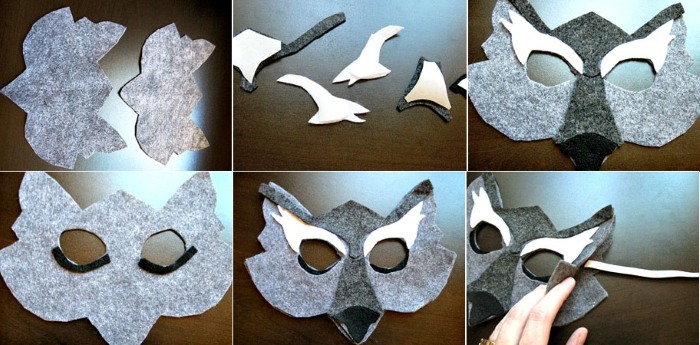 Kopfmasken aus Papier und Pappe. Basteln mit Kindern: Pferde, Iron Man, Spinne, Baba Yaga, Wolf, Fisch, Ziege, Vogel, Muster, Tiervorlagen