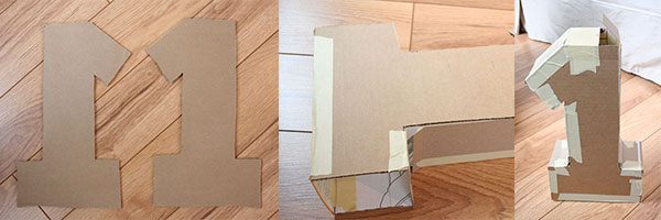 Come realizzare con le proprie mani il numero 1 per un bambino di un anno. Istruzioni passo passo per carta ondulata e tovaglioli. Foto