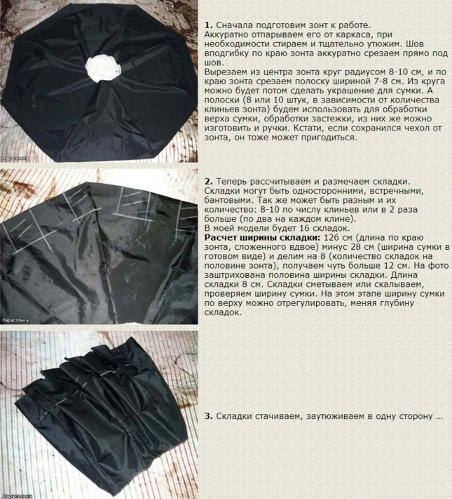 So nähen Sie eine Tasche mit Ihren eigenen Händen. Verschiedene Modelle, Meisterklasse mit Mustern aus Leder, Jeans, Stoff, Regenschirm, Strand, Reisen, Patchwork, Sport