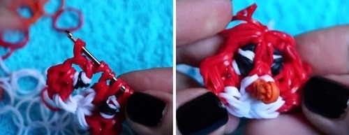 So weben Sie eine Minecraft-Figur, eine Eule, 3D, für einen Griff aus Gummibändern. Weben auf einem Webstuhl, Monsterschwanz, Häkeln für Anfänger. Video