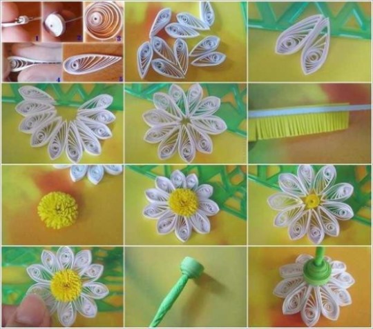 Quilling-Basteln für Anfänger: Muster. Schritt-für-Schritt-Anleitung mit Beschreibung: Blumen, Schmetterling, Tropfen, Trauben, Baumstamm, Chrysantheme, Ei, Tiere. Foto