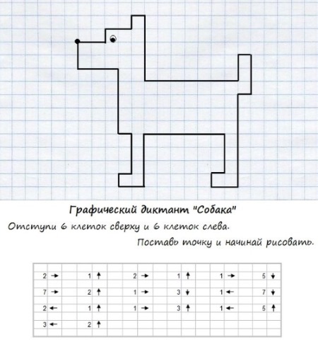 Geometrische Zeichnungen nach Zellen. Einfache und komplexe Muster