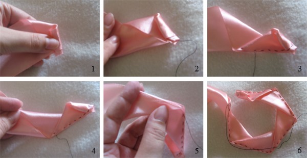 DIY-Rosen aus Satinbändern. Wie man einen Blumenstrauß macht. Detaillierte Meisterkurse mit Fotos
