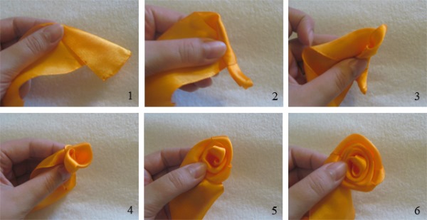 DIY-Rosen aus Satinbändern. Wie man einen Blumenstrauß macht. Detaillierte Meisterkurse mit Fotos