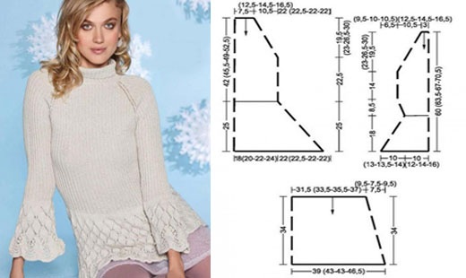 Einen Damenpullover stricken. Modische Modelle 2024, Fotos, Diagramme, Beschreibung für Anfänger