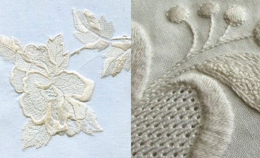 Satinstichstickerei für Anfänger. Schemata, Zeichnungen: Blumen, Rosen, Buchstaben, Vögel. Volumetrische Stickerei, Technik