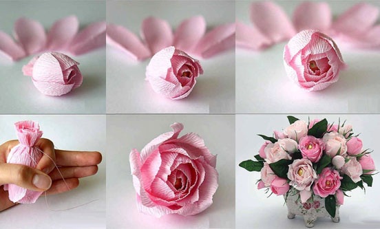 Sträuße aus Süßigkeiten und handgefertigten Blumen. Schritt-für-Schritt-Meisterkurs für Anfänger, Fotoanleitung