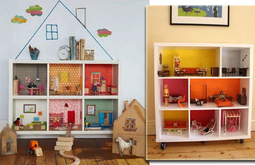 Schritt für Schritt ein Puppenhaus zum Selbermachen aus Kisten, Sperrholz, Papier und Holz. Zeichnungen und Maße, Diagramme, Meisterklasse