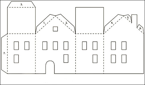 Schritt für Schritt ein Puppenhaus zum Selbermachen aus Kisten, Sperrholz, Papier und Holz. Zeichnungen und Maße, Diagramme, Meisterklasse