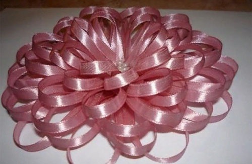 Schleifen aus Bändern: Satin, breit, Nylon. Kanzashi-Technik, wie man schön, schulisch, groß, üppig, voluminös, einfach macht