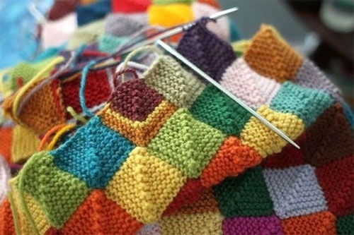 DIY-Patchwork. Muster, Anleitungen, Stricken für Anfänger, mit Pizzatechnik. Meisterklasse. Beschleunigte Montage