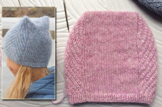 Gestrickte Damenmützen. Wie man eine Beanie strickt, mit Umschlag, voluminös, Winter, mit Arans, Querzopf. Schemata mit Modellbeschreibung